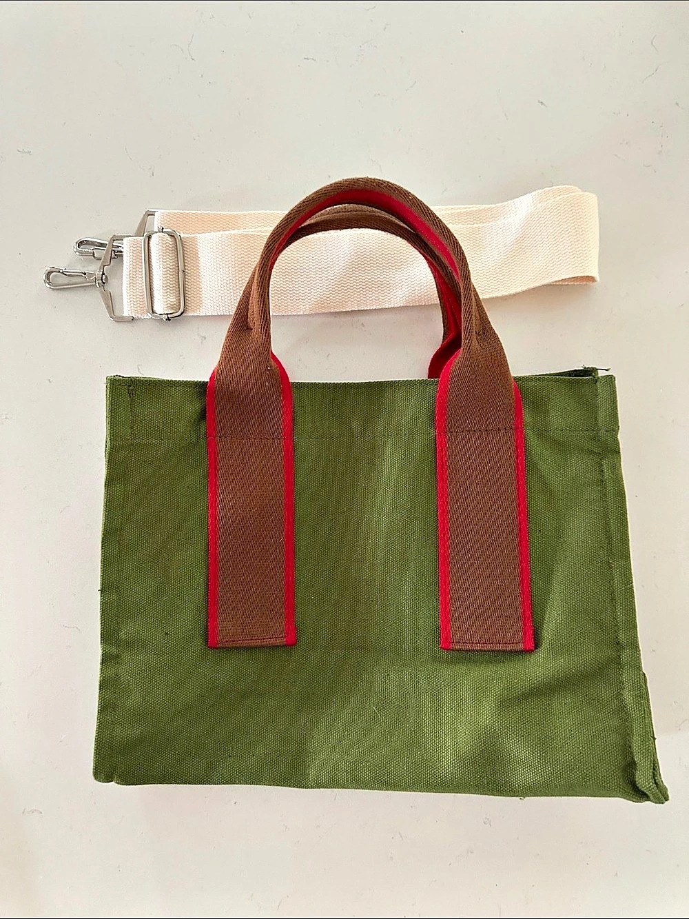 Green & Brown Tote Bag